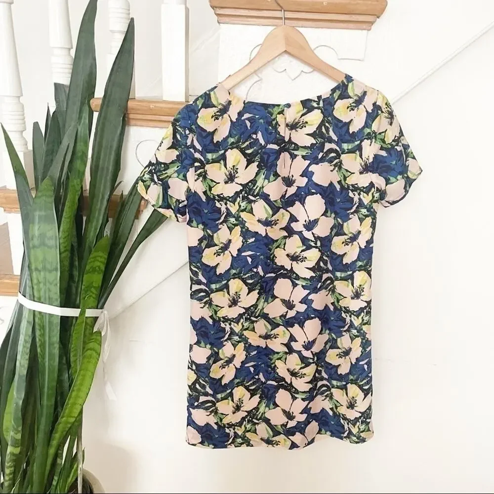 J.crew printed short-sleeves gallery dress size 2
